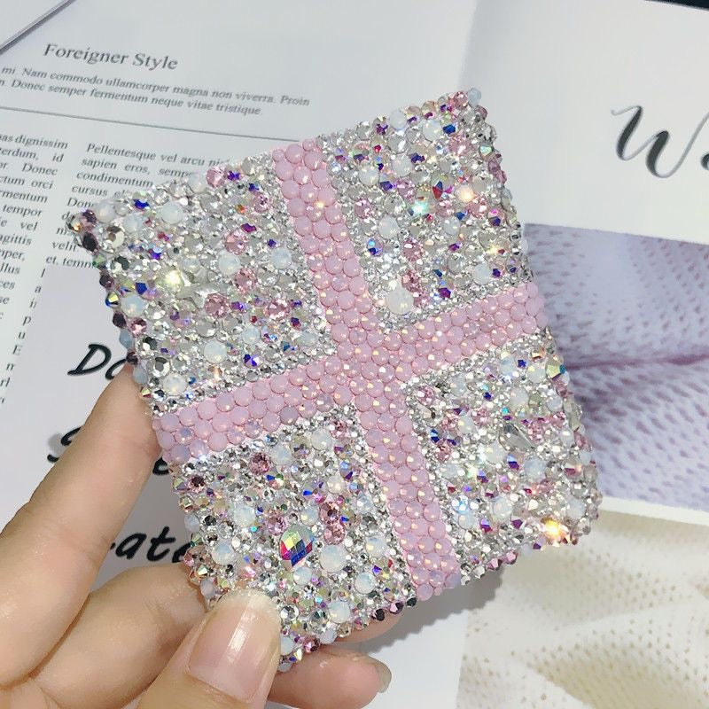 Handmade Rhinestone Bow Mobile Case for Samsung Z Flip Anti-Drop
