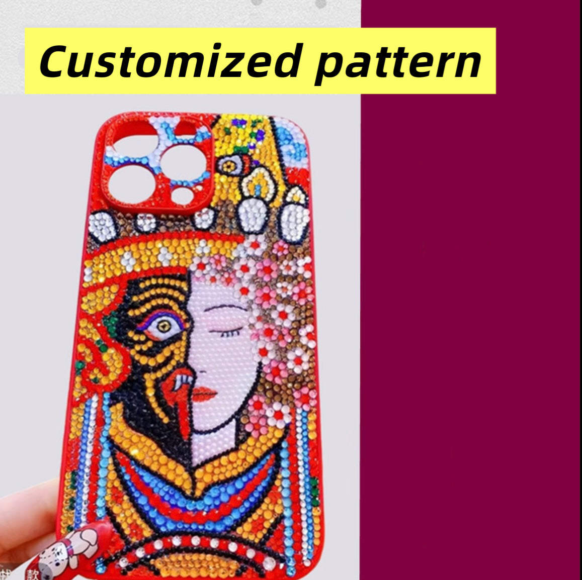 DIY handmade customized type blingbling phone case